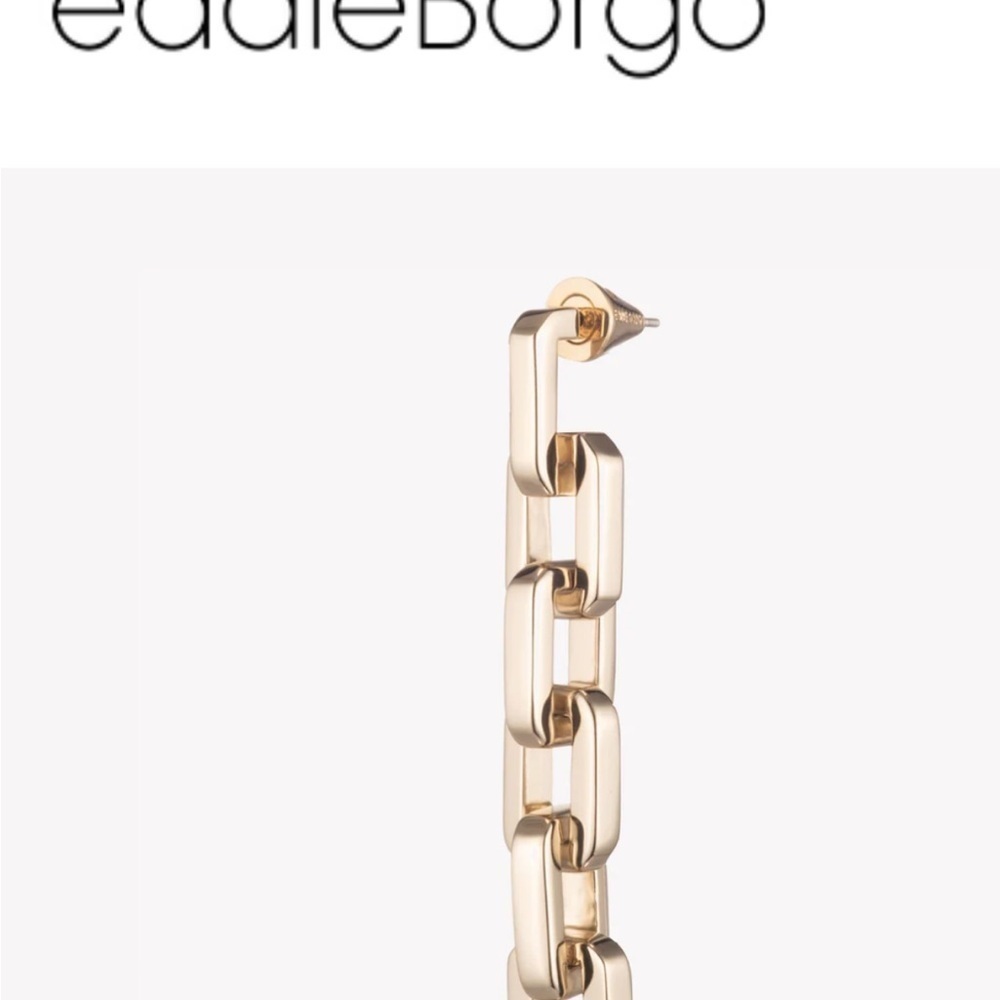 EDDIE BORGO 12kp supra link drop earrings - Picture 4 of 5